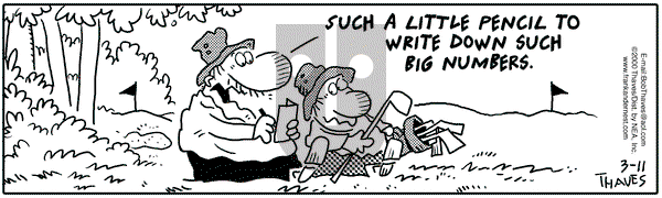 Frank and Ernest on Thursday March 16, 2000 Comic Strip
