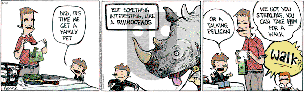 Wallace the Brave - Thursday April 19, 2018 Comic Strip
