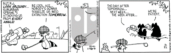 Over the Hedge on Monday June 21, 1999 Comic Strip