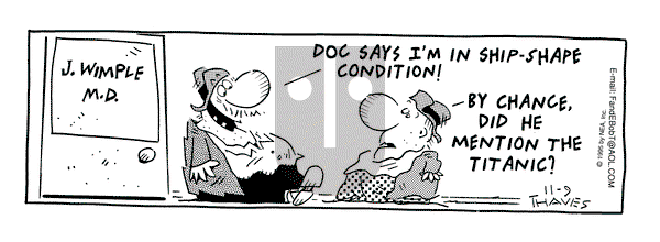 Frank and Ernest - Thursday November 9, 1995 Comic Strip