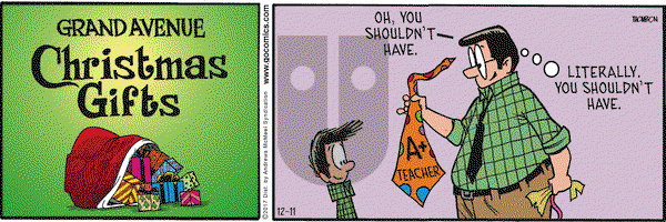 Grand Avenue on Monday December 11, 2017 Comic Strip