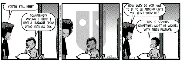 The Boondocks on Friday July 13, 2001 Comic Strip