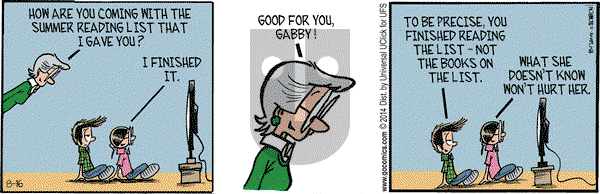 Grand Avenue on Saturday August 16, 2014 Comic Strip