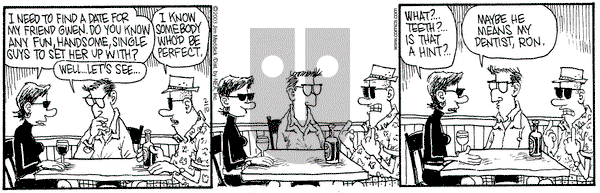 Monty on Monday February 10, 2003 Comic Strip