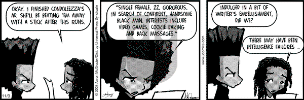 The Boondocks on Monday June 6, 2011 Comic Strip