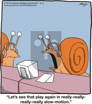 In the Bleachers on Wednesday June 12, 2019 Comic Strip