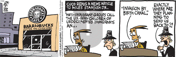 La Cucaracha on Friday July 24, 2009 Comic Strip