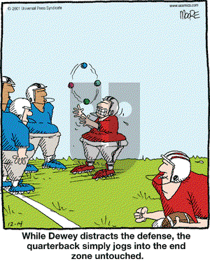 In the Bleachers on Friday December 14, 2001 Comic Strip