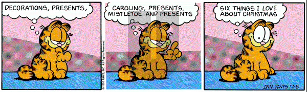 Garfield on Wednesday December 8, 1993 Comic Strip