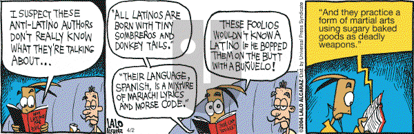 La Cucaracha on Tuesday April 13, 2004 Comic Strip