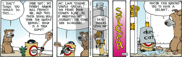 Get Fuzzy on Saturday November 21, 2009 Comic Strip