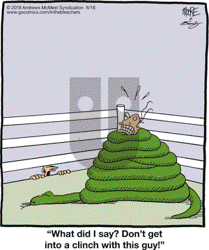 In the Bleachers on Monday June 18, 2018 Comic Strip
