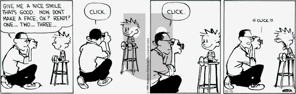 Calvin and Hobbes on Friday October 10, 2014 Comic Strip