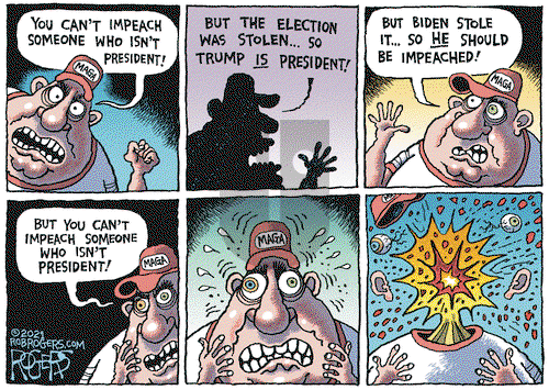 Rob Rogers on Thursday February 11, 2021 Comic Strip