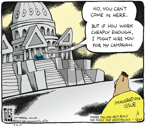 Tom Toles on Wednesday September 10, 2014 Comic Strip