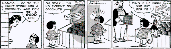 Nancy Classics on Tuesday March 1, 2016 Comic Strip