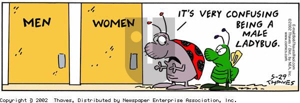 Frank and Ernest on Wednesday May 29, 2002 Comic Strip