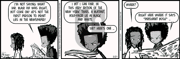 The Boondocks on Wednesday December 22, 2010 Comic Strip