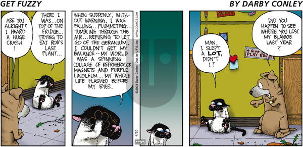 Get Fuzzy on Sunday April 20, 2003 Comic Strip