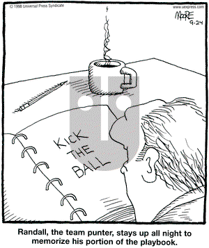 In the Bleachers on Thursday September 24, 1998 Comic Strip