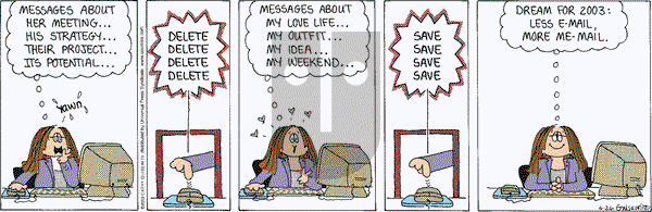 Cathy Classics on Thursday June 26, 2003 Comic Strip