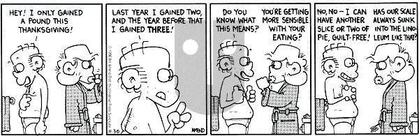 FoxTrot on Saturday November 30, 1996 Comic Strip