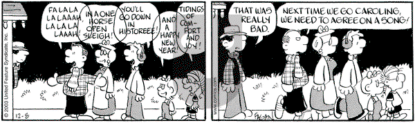 Drabble on Monday December 8, 2003 Comic Strip