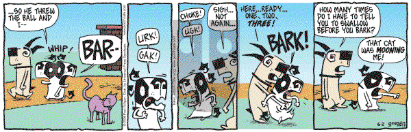 Pooch Cafe on Monday June 2, 2008 Comic Strip
