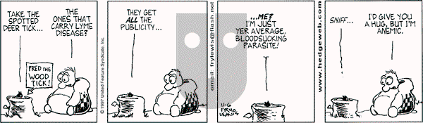 Over the Hedge on Thursday November 6, 1997 Comic Strip