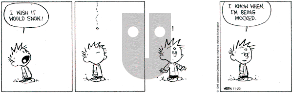 Calvin and Hobbes on Saturday November 22, 2025 Comic Strip