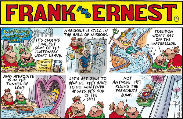 Frank and Ernest on Sunday September 9, 2012 Comic Strip