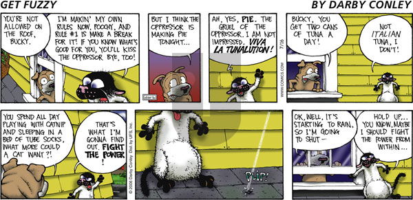Get Fuzzy on Sunday July 16, 2006 Comic Strip
