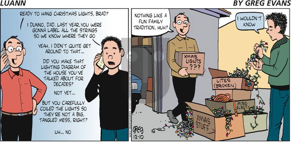 Luann on Sunday December 10, 2017 Comic Strip