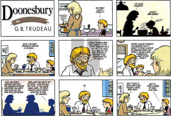Doonesbury on Sunday July 15, 1990 Comic Strip