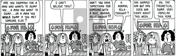 Cathy Classics on Friday December 8, 1989 Comic Strip