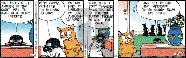 Get Fuzzy on Friday November 8, 2013 Comic Strip