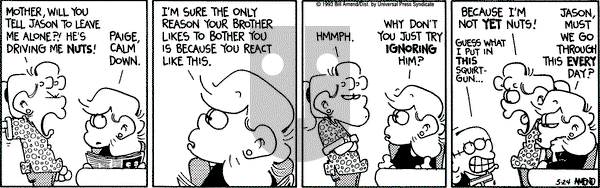 FoxTrot - Monday May 24, 1993 Comic Strip
