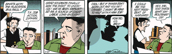 Doonesbury on Monday November 27, 2000 Comic Strip