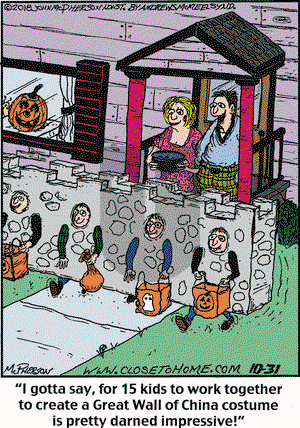 Close to Home on Wednesday October 31, 2018 Comic Strip