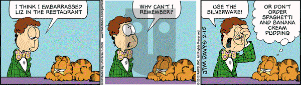 Garfield on Wednesday February 15, 2012 Comic Strip