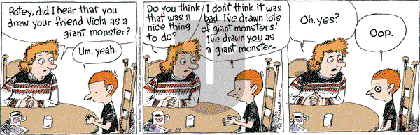 Cul de Sac on Wednesday February 6, 2019 Comic Strip