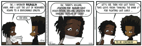 The Boondocks - Friday February 20, 2004 Comic Strip
