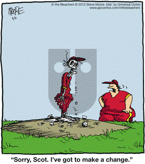 In the Bleachers on Monday June 11, 2012 Comic Strip