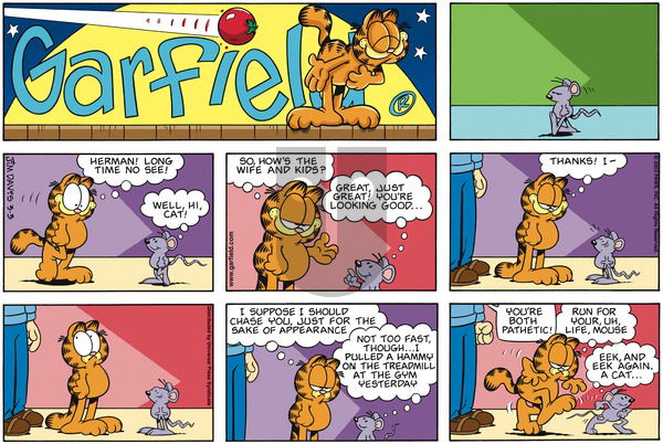 Garfield on Sunday March 3, 2002 Comic Strip