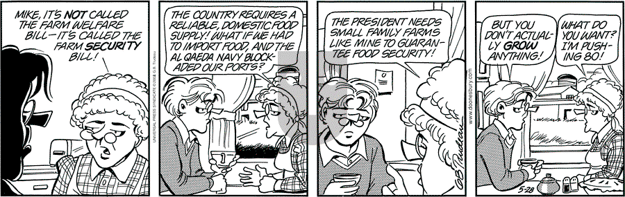 Doonesbury - Tuesday May 28, 2002 Comic Strip