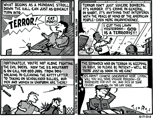 Ted Rall on Wednesday February 5, 2003 Comic Strip