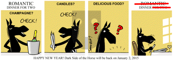 Dark Side of the Horse on Wednesday December 31, 2014 Comic Strip