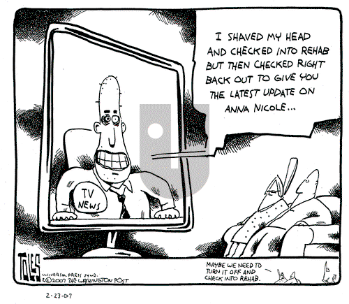Tom Toles on Friday February 23, 2007 Comic Strip