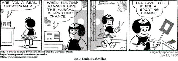 Nancy Classics on Monday July 17, 2017 Comic Strip