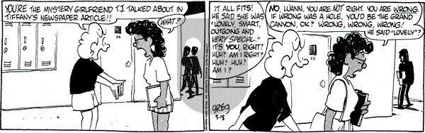 Luann on Wednesday May 18, 1994 Comic Strip
